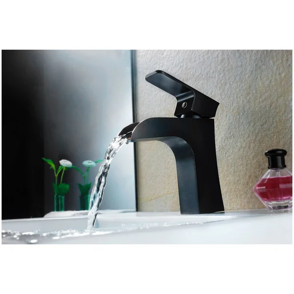 Anzzi Forza Series Single Hole Single-Handle Low-Arc Bathroom Faucet in Oil Rubbed Bronze