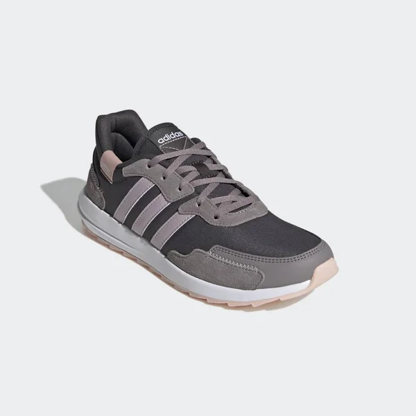 Adidas Women's Retrorun Running Shoes in Black/Carbon Size 6.5 - Knit