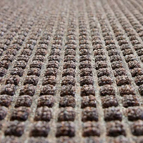 Rubber-Cal Nottingham Brown 48 in. x 72 in. Rubber Backed Carpet Mat