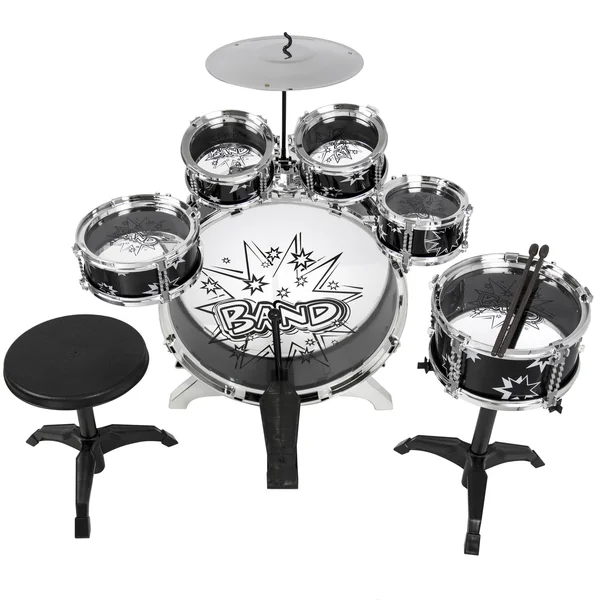 BCP Kids Toy Musical Instrument 11 Piece Kids Drum Set w/ Bass Drum