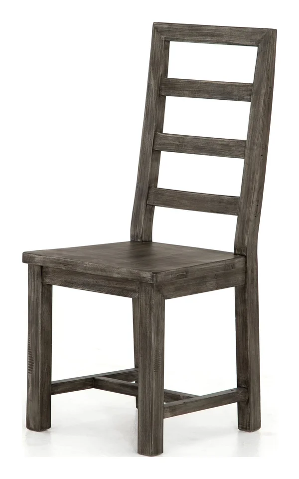 Four Hands Black Olive Post & Rail Dining Chair