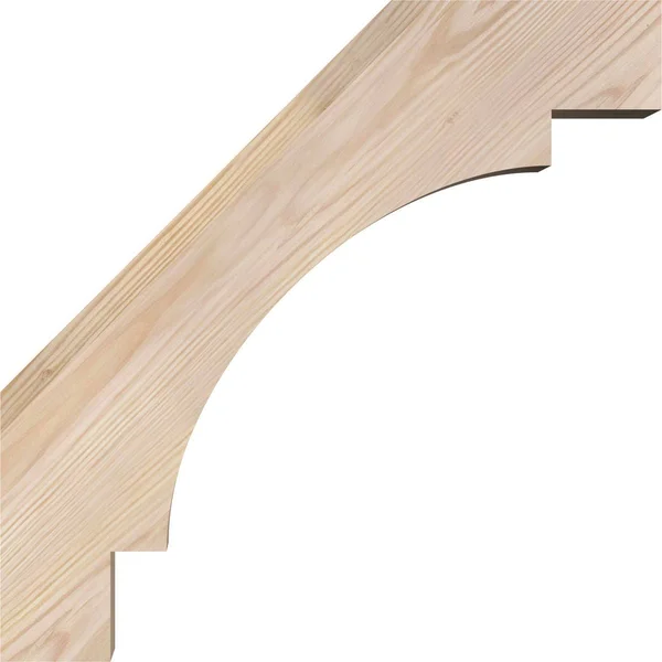 Ekena Millwork 3 1/2x22W x 18x22D x 18x22H Merced Smooth Brace - Douglas Fir