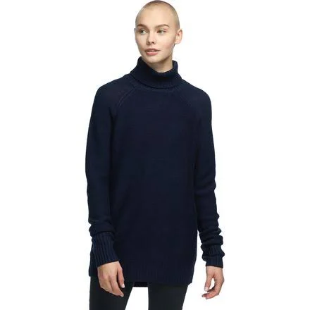 Icebreaker Women's Waypoint Roll Neck Sweater - Small - Midnight Navy