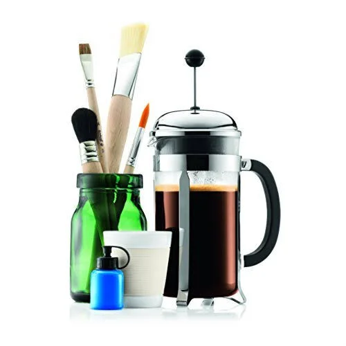 Bodum Chambord French Press Coffee Maker - 34 Ounce, 1 LITER, 8 Cup, Chrome, Stan