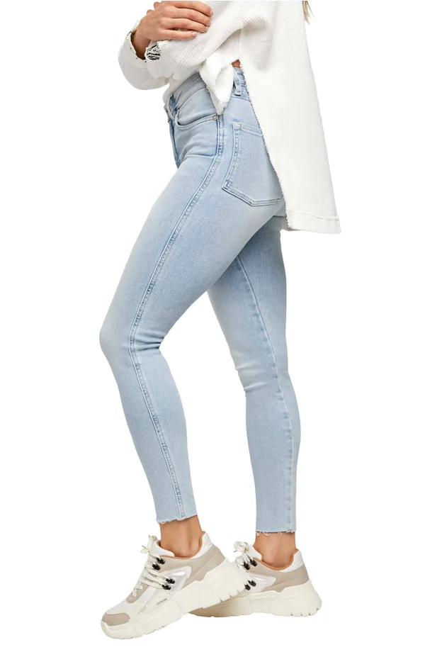 Free People Raw High Rise Jegging - Havanna Blue