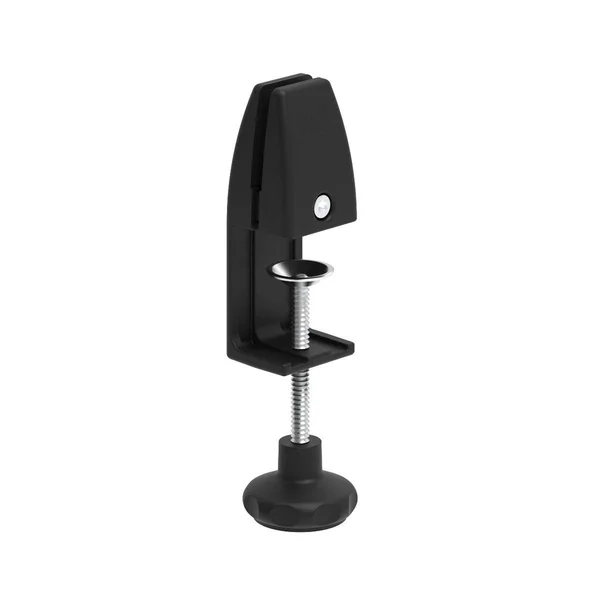 Office Accents Antimicrobial Desktop PANEL - Protective Acrylic Shield & Sneeze Guard Desk Divider, Clamp-On - Frosted - 24x2