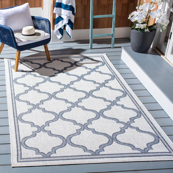Safavieh Bermuda 810 Area Rug - Light Blue, Ivory, 6&7x22 x 6&7x22 Round