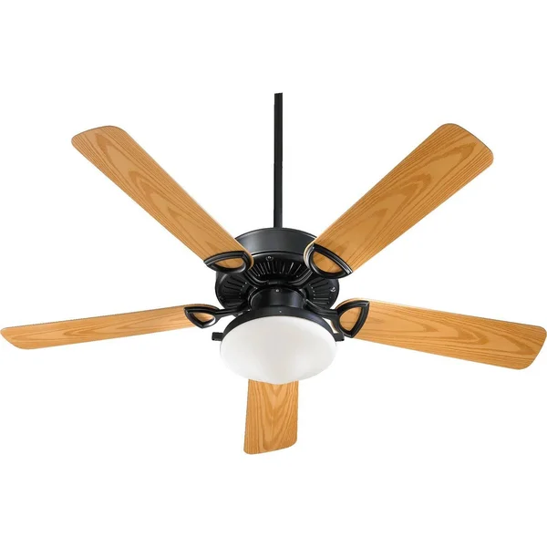 Quorum 143525-959 Estate Patio Outdoor Ceiling Fan, Matte Black