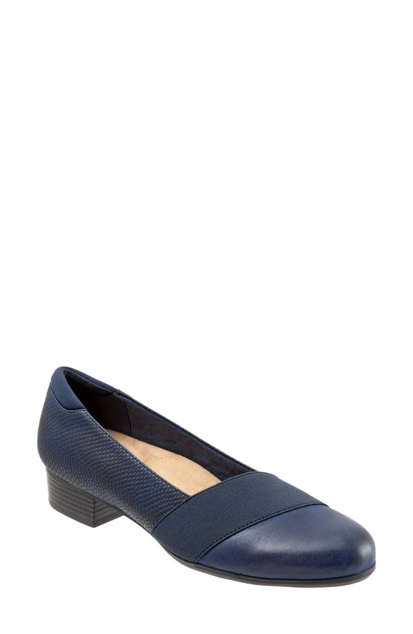 Trotters Melinda Women's Slip on Navy - 11 Wide