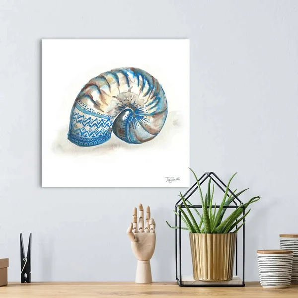Bohemian Shells IV, Canvas Wall Art, 16x16, Great Big Canvas