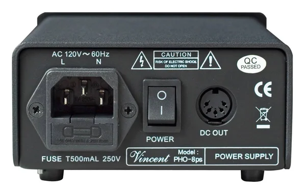 Vincent - PHO-8 - Phono Stage MM/MC - Outboard Power Supply - Black