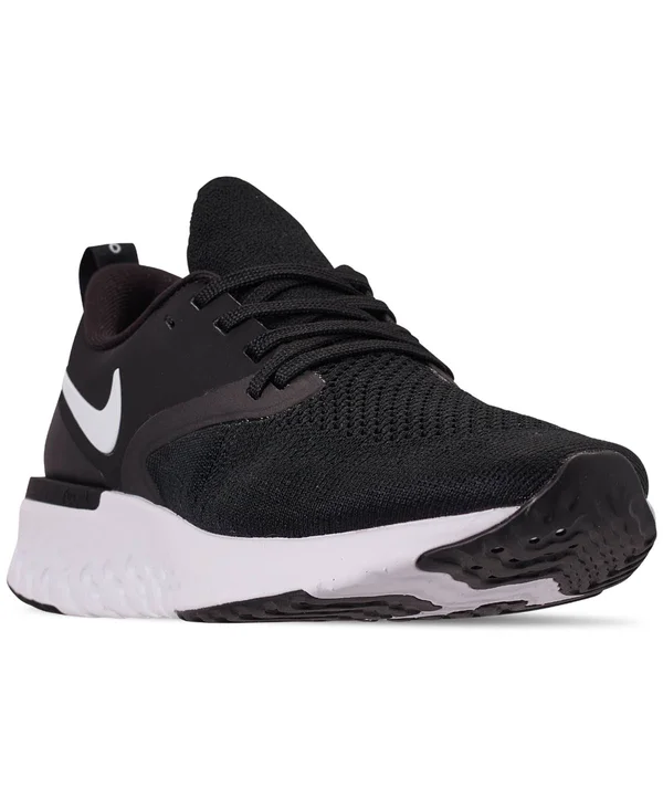 Nike Women's Odyssey React Flyknit 2 Running Shoes (6.5 - Black/White)