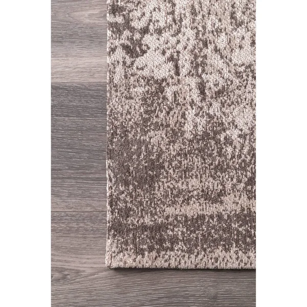nuLOOM Nipr01a-26012 Hand Woven Shawanna 2& 6 x 12& Rug in Grey