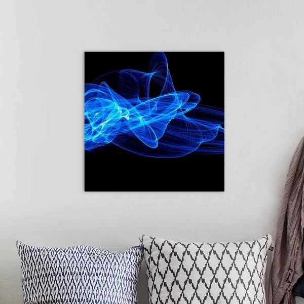 Blue Abstract Patterns, Artwork, Canvas Wall Art, 20x20, Great Big Canvas