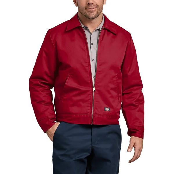 Dickies Lined Eisenhower Jacket (TJ15) 2nd Color, English Red, L, RG