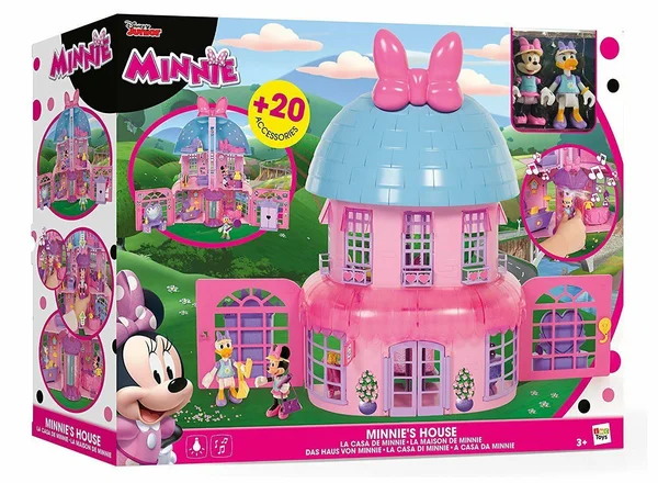 IMC Toys Minnie Casa mansi髇 Con Mu馿cos Y 20 Piezas