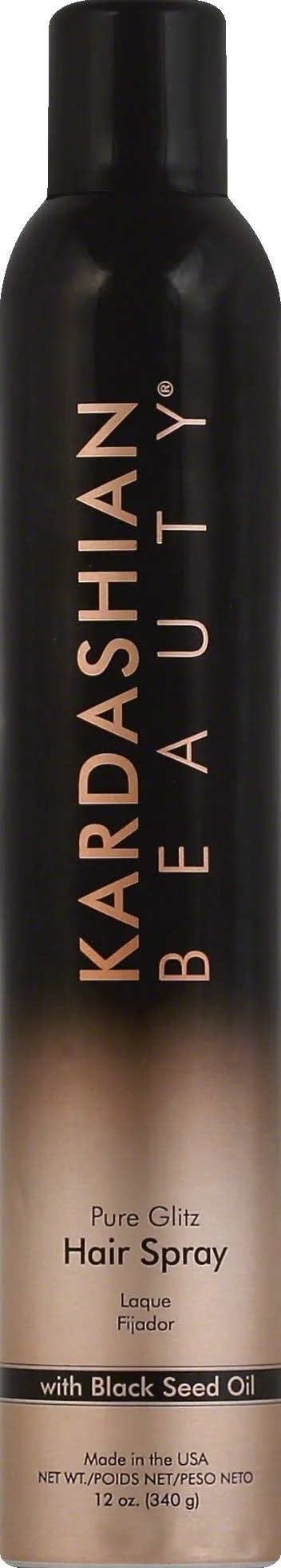 Kardashian Beauty Hair Spray, Pure Glitz, with Black Seed Oil - 12 oz