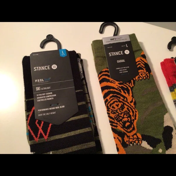 Stance Double Diamond Snow Socks - Black