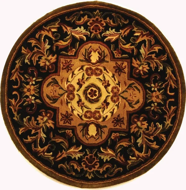 Safavieh Classic CL220B 7&6x22 x 9&6x22 Black - Beige Area Rug