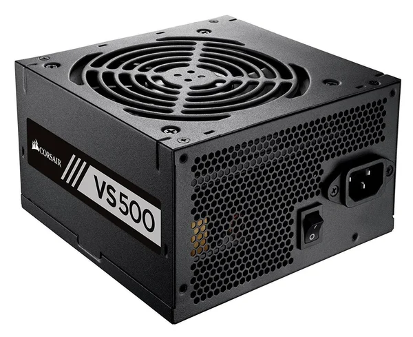 Corsair Vs Series VS500 500 Watt 500W Active PFC 80 Plus White Certified Power Supply