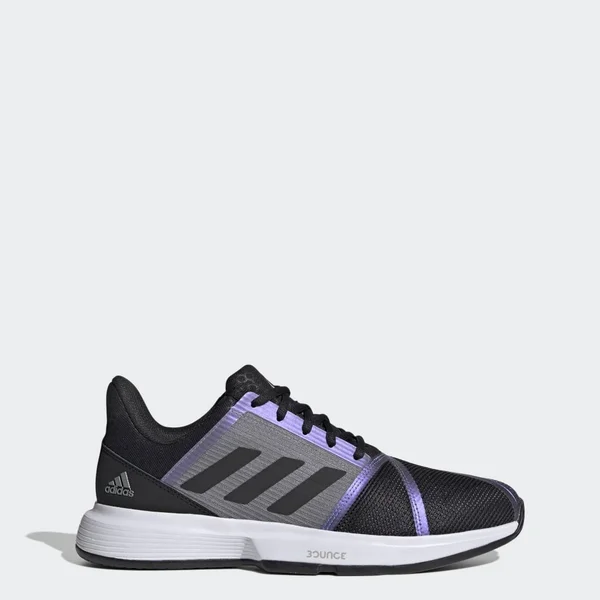 Adidas Men's CourtJam Bounce Tennis Shoes - Black