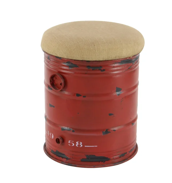 Vintage Inspire Stool in Unique Oil Drum Shape