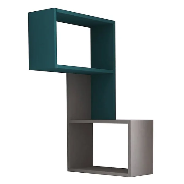 ADA Home Shelves Light - Light Mocha & Turquoise Wingate Wall Shelf