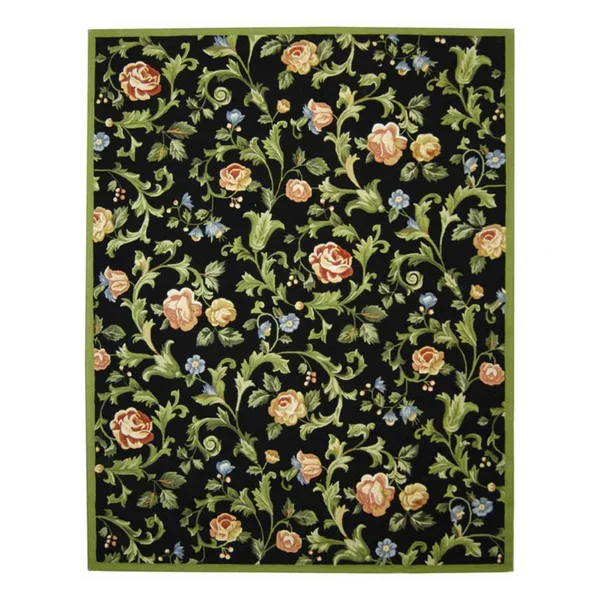 Safavieh Chelsea HK310B 7&9x22 x 9&9x22 Black Area Rug