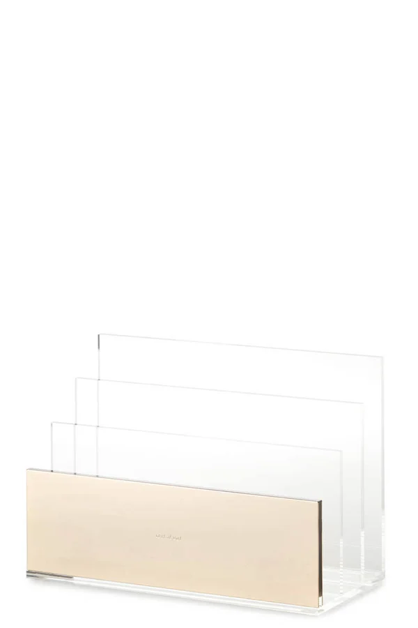 Kate Spade New York Acrylic File Organizer - Gold