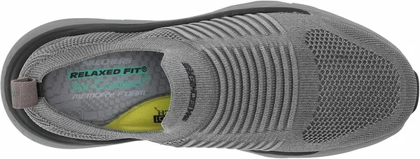 Skechers Men's Relaxed Fit Delmont Jenko Sneaker - Charcoal