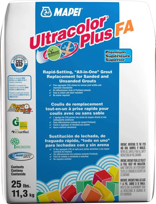 Mapei Ultracolor Plus Fa 25-lb Chocolate All-in-One Sanded Grout in Brown - 6BU000711