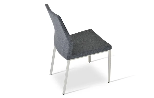 sohoConcept Pasha Metal Dining Chair - Camira Blazer Dark Grey Wool