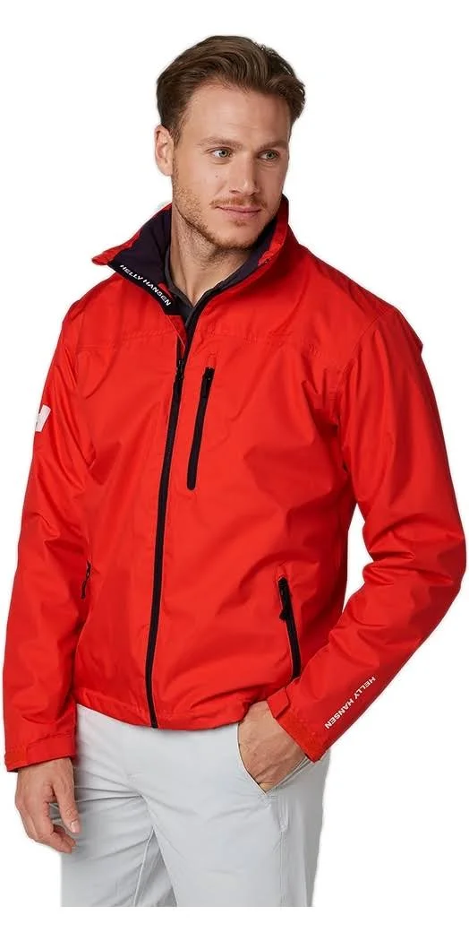 Helly Hansen Crew Hooded Midlayer Jacket Alert Red Xs