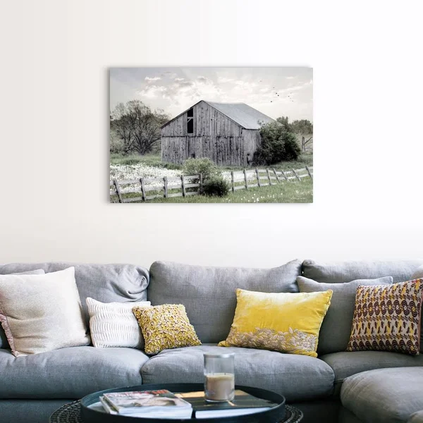 Barnsville Barn - Canvas Wall Art, 48x32, Great Big Canvas