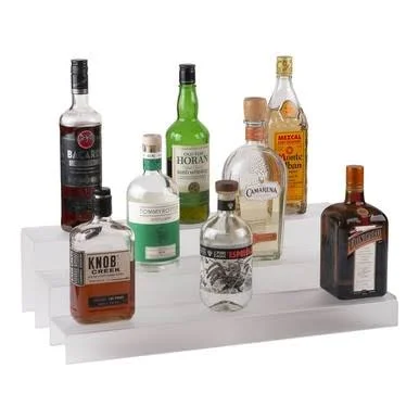 24-inch 3 Tier Liquor Bottle Shelf - Translucent