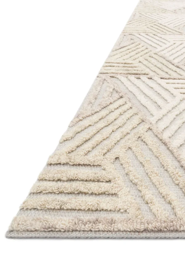 Loloi Ehren EHR-04 3&6x22 x 5&6x22 Oatmeal - Ivory Rug