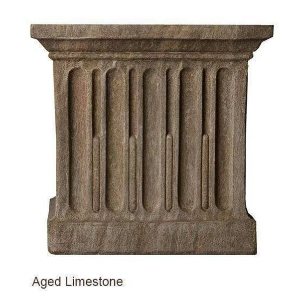 Campania International Classic 24x22 Brown Stone Rolled Rim Planter
