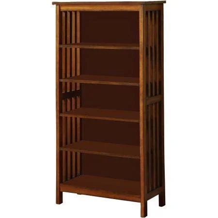 Venetian Worldwide Valencia I Bookcase in Antique Oak Finish