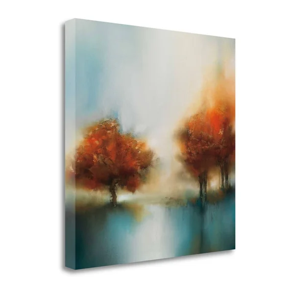 Tangletown Fine Art Morning Mist and Maple II by J.P. Prior Giclee Print on Gallery Wrap Canvas, 30x22 x 30x22 - Multi