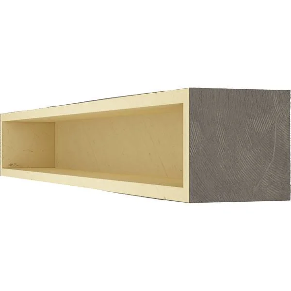 Ekena Millwork MANUHH04X04X72AC 4x22H x 4x22D x 72x22W Hand Hewn Faux Wood Fireplace Mantel, Aged Cedar