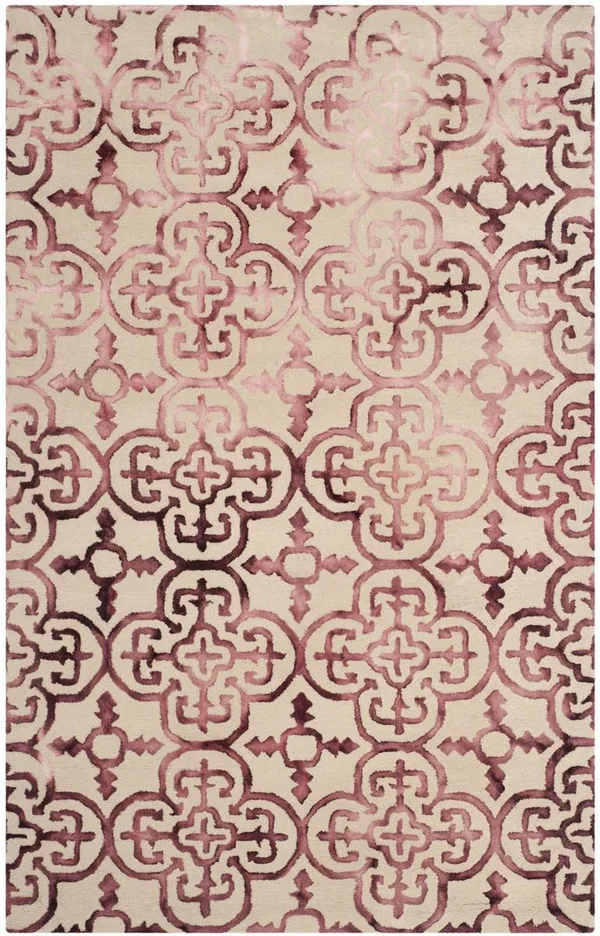 Safavieh Dip Dye Beige & Maroon 4& x 6& Rug