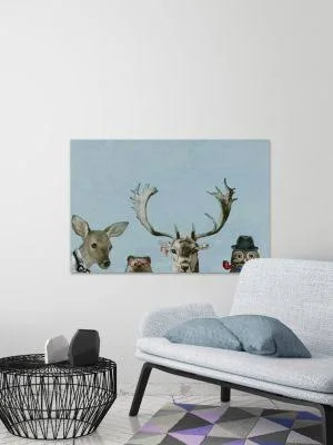Too Cool for The Party in Framed Print - Multi