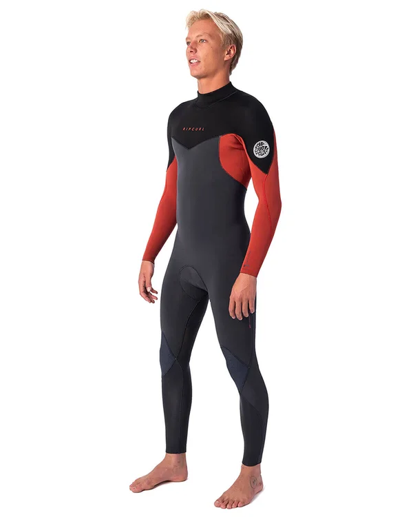 Rip Curl Dawn Patrol 3/2 Back Zip Wetsuit - Burnt Orange