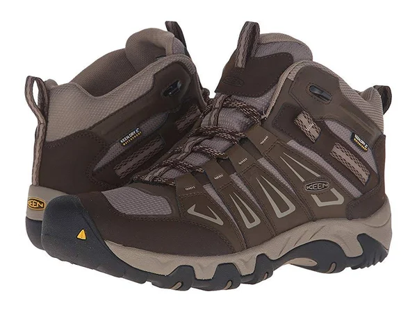 Keen Men's Oakridge Mid Waterproof Boot - 11 - Cascade, Brindle