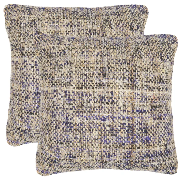 Safavieh Eggplant Carrie Throw Pillow Set of 2