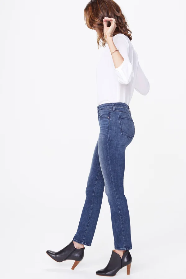 Nydj Womens Sheri Slim Fit Jeans - Blue, 18, Women's