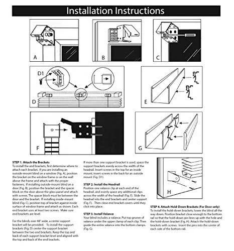 US Window and Floor 2x22 Faux Wood 33.875x22 W x 48x22 H - Inside Mount Cordless Blinds