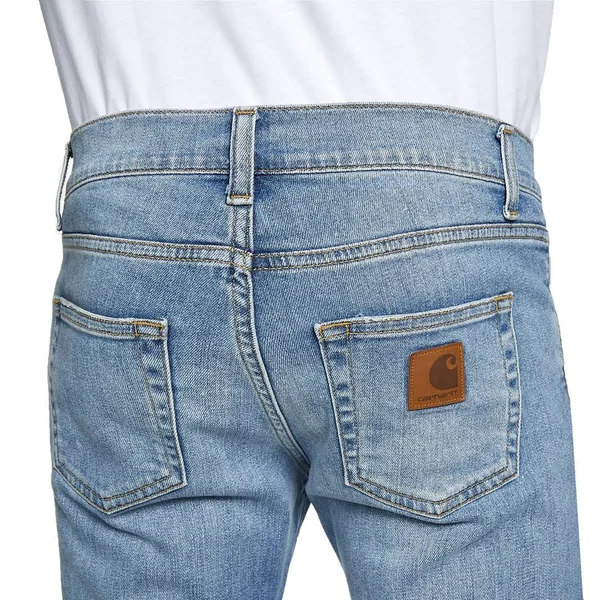 Carhartt WIP Rebel Pant Spicer Blue Stretch Denim - 11.75 oz - Blue - 34/34 - Men