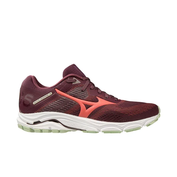 Mizuno - Women's Wave Inspire 16 Running Shoe, Mauve Wine-Cayenne, Size 12