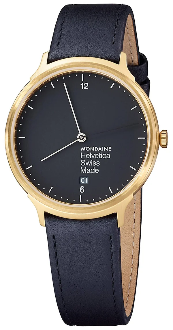 Mondaine Helvetica No1 Light Black Dial Men's Watch MH1.L2221.LB